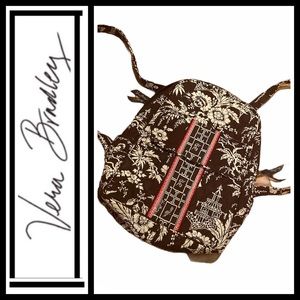 Vera Bradley Brown Floral Backpack